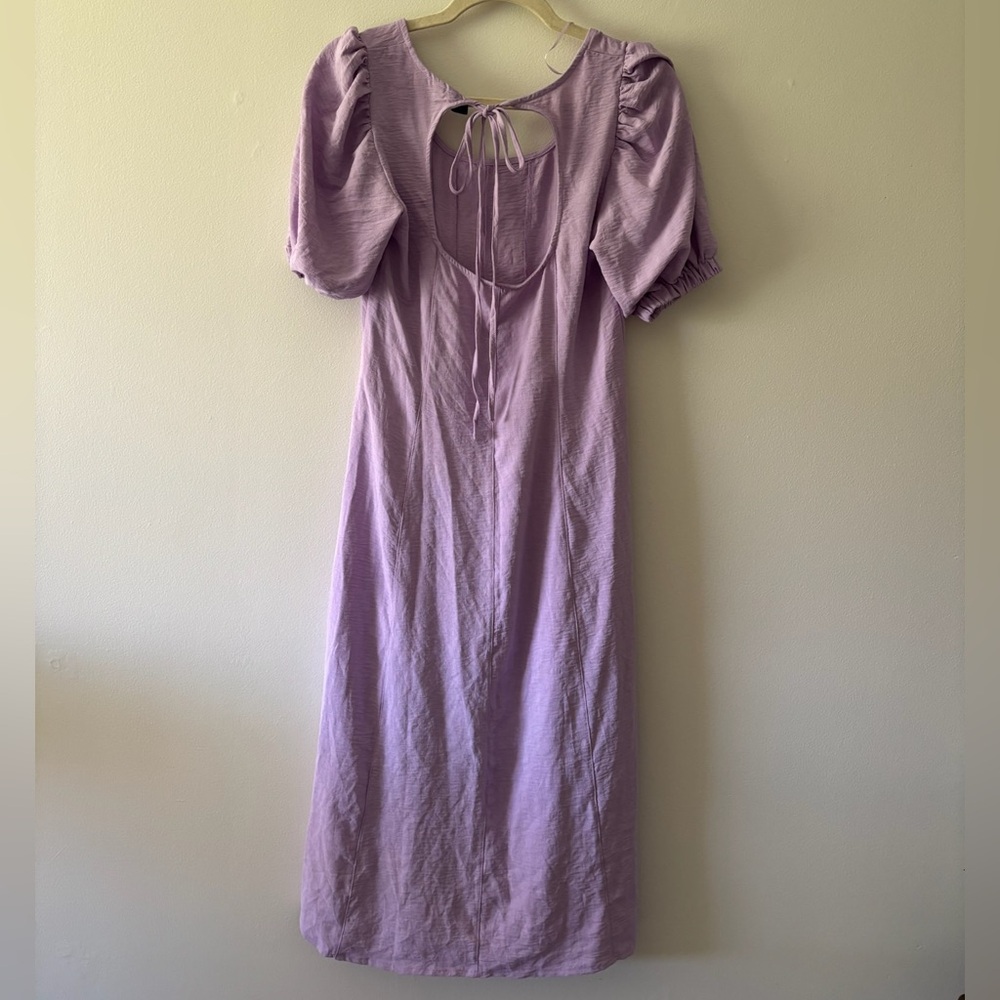 Vero Moda Lavender Puff-Sleeve Maxi Dress - Picture 2 of 3